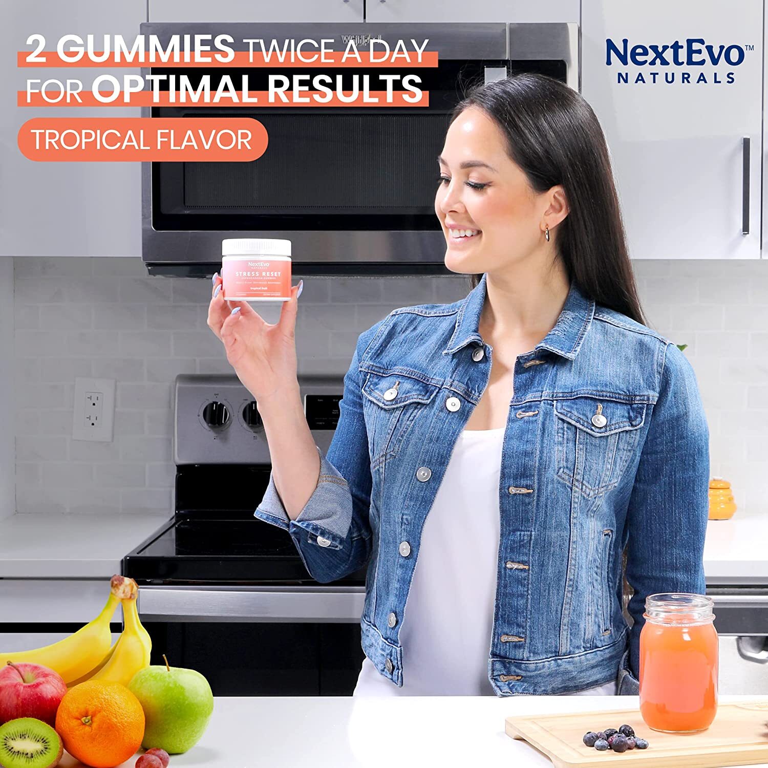 Ashwagandha Mushroom Gummy Supplement Stress, Anxiety & Sleep Support 60 Gummies Prim Baby