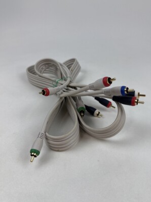 STEREN 6 Foot Component 5-RCA COMPOSITE VIDEO / AUDIO CABLE SET