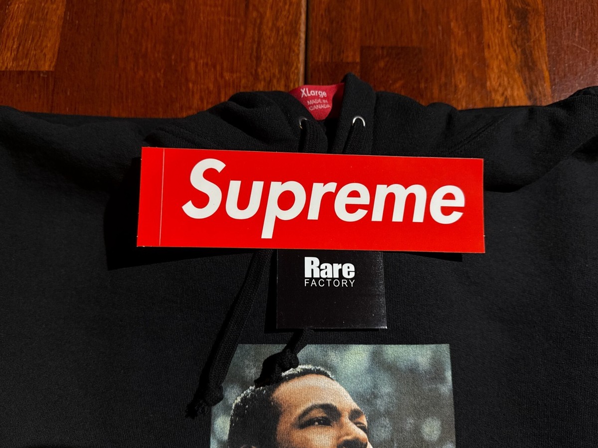 Supreme Marvin Gaye Hooded Sweatshirt Black XL | eBay