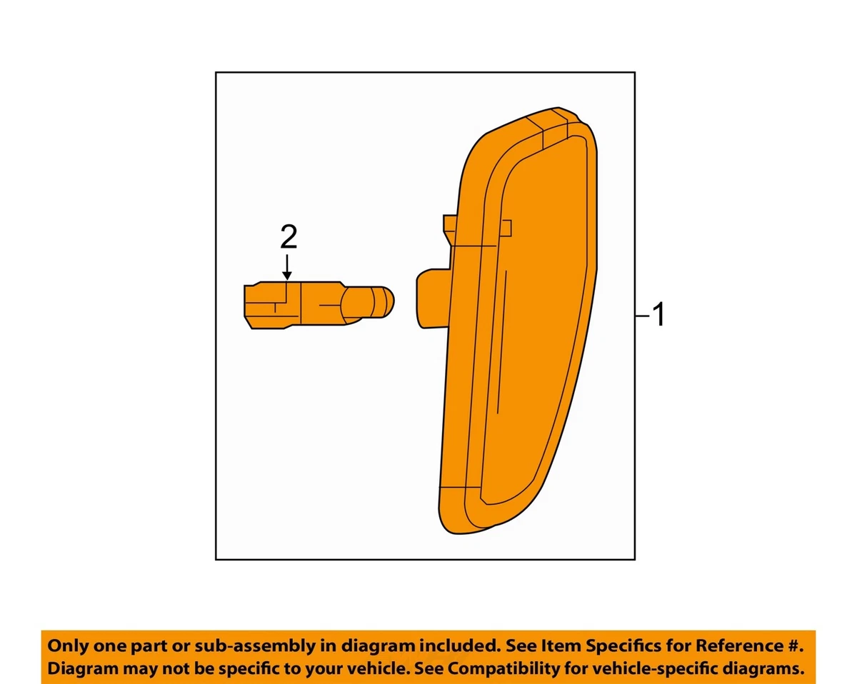 Jeep CHRYSLER OEM 15-16 Renegade-Side Marker Light Lamp Right 