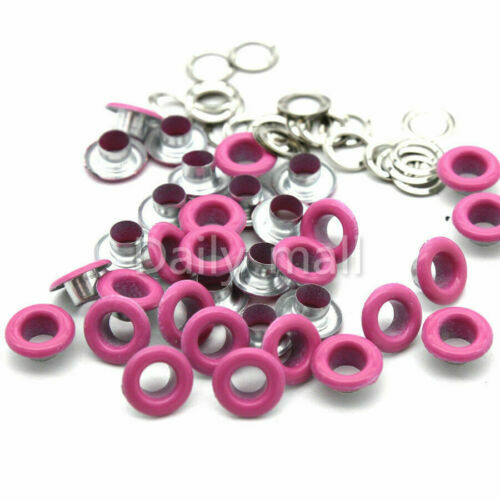 Lot De 200 Pitons à Vis (eye Hooks) Miniatures 4x8x1mm - Rouge - Marque Uxcell - Neuf