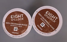 Eight O Clock 100% Colombian Peaks Medium Roast Coffee K-Cup Pods  32 Ct.