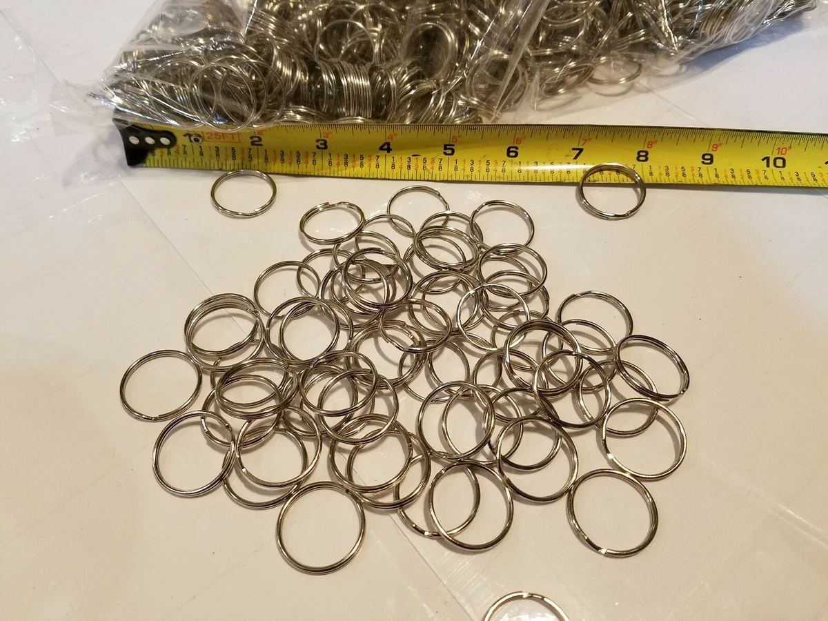50 Jump Rings. 1 Inch Double Loop Split Rings Stainless Steel