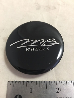 NEW MB Motorsports VECTOR Wheels Wheel Rim Hub Cover Black Center Cap C-284-1