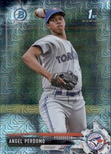 2017 BOWMAN PROSPECT 1ST CHROME MOJO TORONTO BLUE JAYS - ANGEL PERDOMO #BCP20