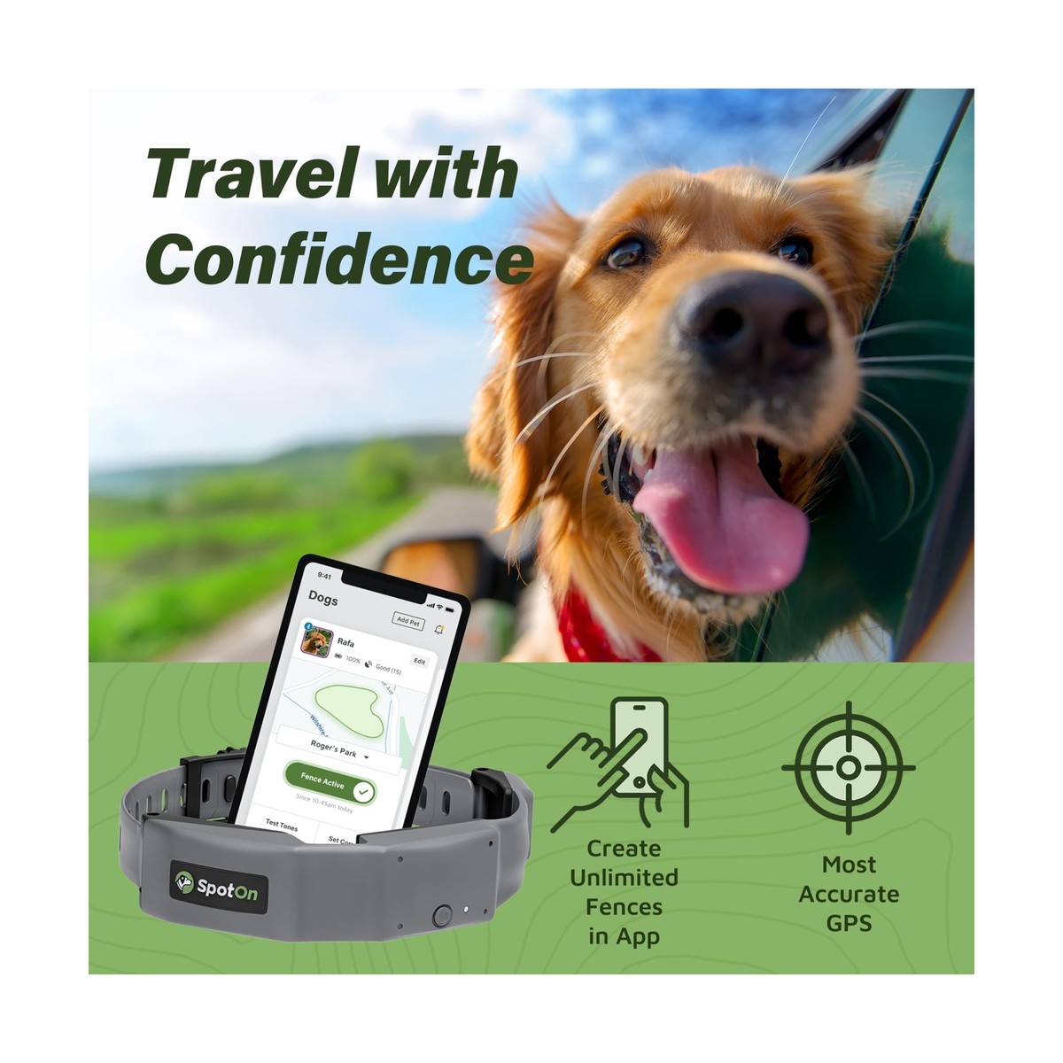 Spoton Top Wireless Dog Fence Spoton Virtual Smart Fence - Main Image