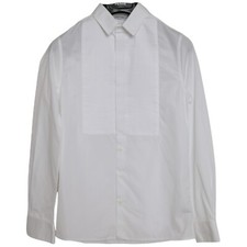 DOLCE & GABBANA Kids Dress Shirt White Cotton Poplin Collared s. Tag 12 400usd