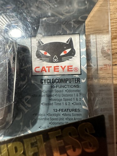 Cateye Micro Wireless CC-MC100W Black Cycle Computer New In Package - Picture 6 of 6
