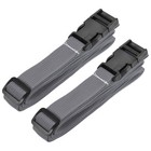 2Pack Utility Strap with Buckle 1x98 Inch Polyester Quick Release Belt Gray