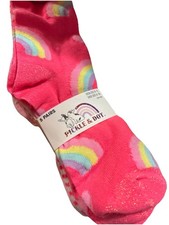 Pickle  Dot. 5 Pairs. Sock Size 9-11. Shoe Size 4-10.