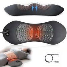 3 in 1 Back Massager, Electric Lumbar Support Pillow Heat Vibration Massage 2026