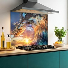 Printed Glass Kitchen Splashback | 6mm Toughened Heat Resistant Glass | No.2177