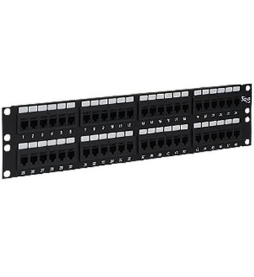 ICC CAT5e Feed-Through Patch Panel for 48 Ports in 2 RMS (icmpp48cp5)