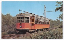 Boston Streetcar 5734 Seashore Trolley Museum Kennebunkport ME Postcard