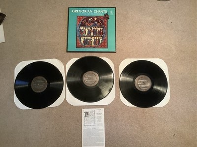 Gregorian Chants Choir of the Vienna Hofburgkapelle Vinyl Record Vox Box Set VG+