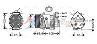 Ava Clever Choice Kompressor Klimaanlage OLAK389 12V FüR Opel Astra Cc T98 F70