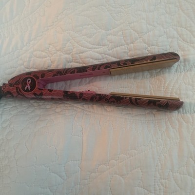 CHI Pink Breast Cancer Awareness 1'' Ceramic Flat Iron Hair Straightener TESTED