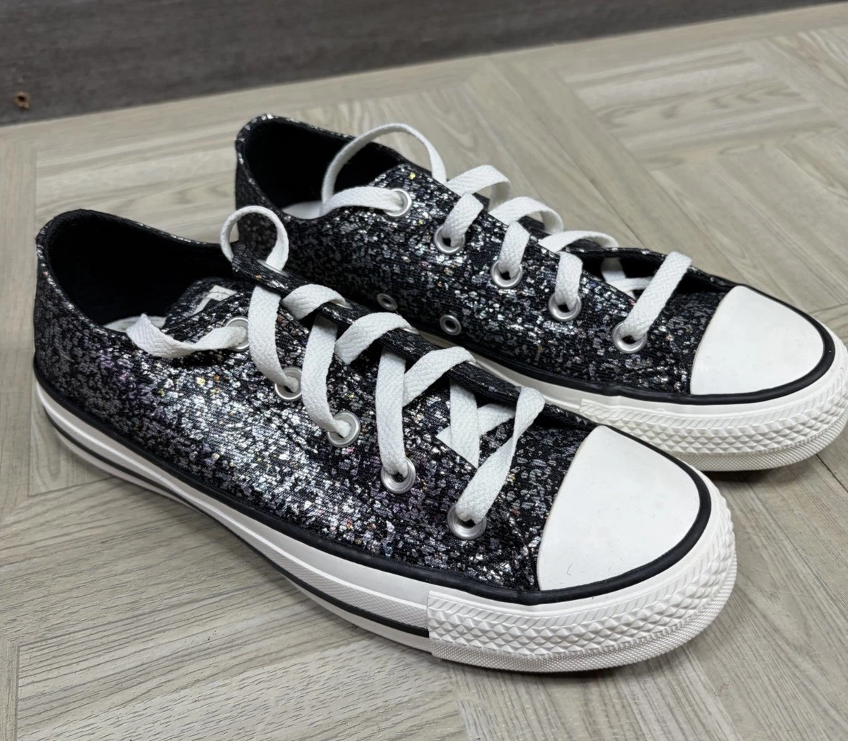 Converse Chuck Taylor All Star Low Glitter - Black W for sale | eBay