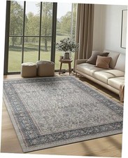 4x6 Rug-Washable Non-Slip Area Rug for Living Room, Dining Room, Bedroom Home