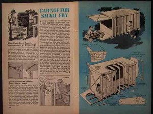 Toy Bike Garage Playhouse or Garden Shed How-To build PLANS