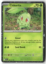 Chikorita (Cosmos Holo) 008/217 Carte e Prodotti Comuni Vari Pokemon NM