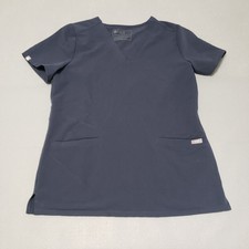 Figs Scrub Top Technical Collection Casma Three-Pocket Small Gray FW1100