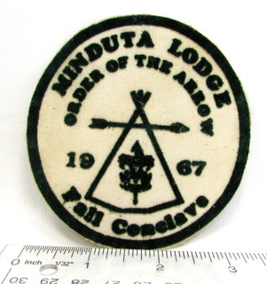 Vintage 1967 Minduta Minniduta Lodge 176 Conclave OA Patch Fargo No Dakota BSA