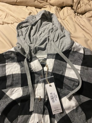 Natural Reflections Long Sleeve Black/white XXL W/hood T-shirt