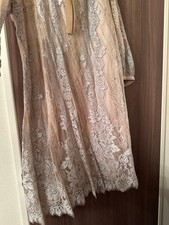 Spring Sale Marie Parf De Large Size 21 All Lace One Piece Dress Beige Blue