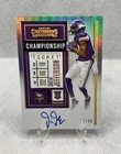 Justin Jefferson 2020 Panini Contenders 109 Championship Ticket /49 Rookie Auto