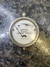 Vintage BEEDE Storage Battery Tester UNTESTED  B272 