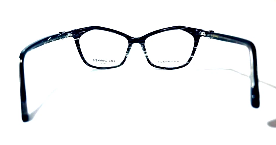 LULU GUINNESS L926 NEGRO MUJER AUTÉNTICO MARCO DE GAFAS BORDE COMPLETO 52-16-140 Foto 4 de 4