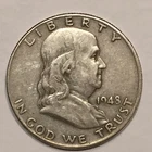 Benjamin Franklin Half Dollar - 90% Silver! - Circulated