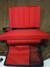 Stadium Seat Chairs with Back Support, Built-in Cup Holder and Shoulder Strap