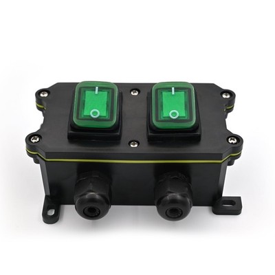 FILN 30 Amp Outdoor Electrical Box, Heavy Duty Double Gang Waterproof Switch ...