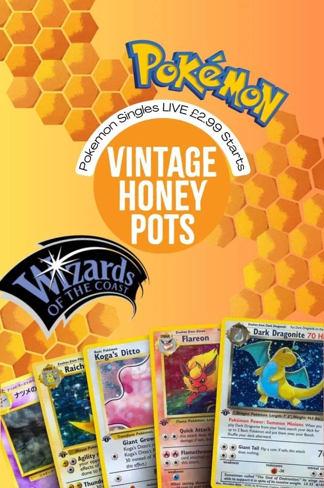 WOTC & Vintage Pokemon Cards Singles | As seen on screen | £2.99 starts