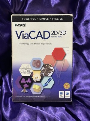 ViaCAD 2D / 3D Powerful and Robust CAD Design Windows MAC DVD-ROM 