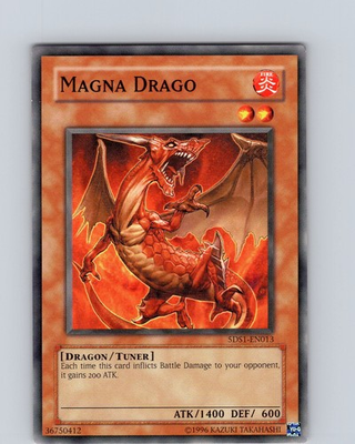 #ad Yu Gi Oh TCG Magna Drago 5DS1 EN013 Unlimited Regular Common Card NM $1.75
