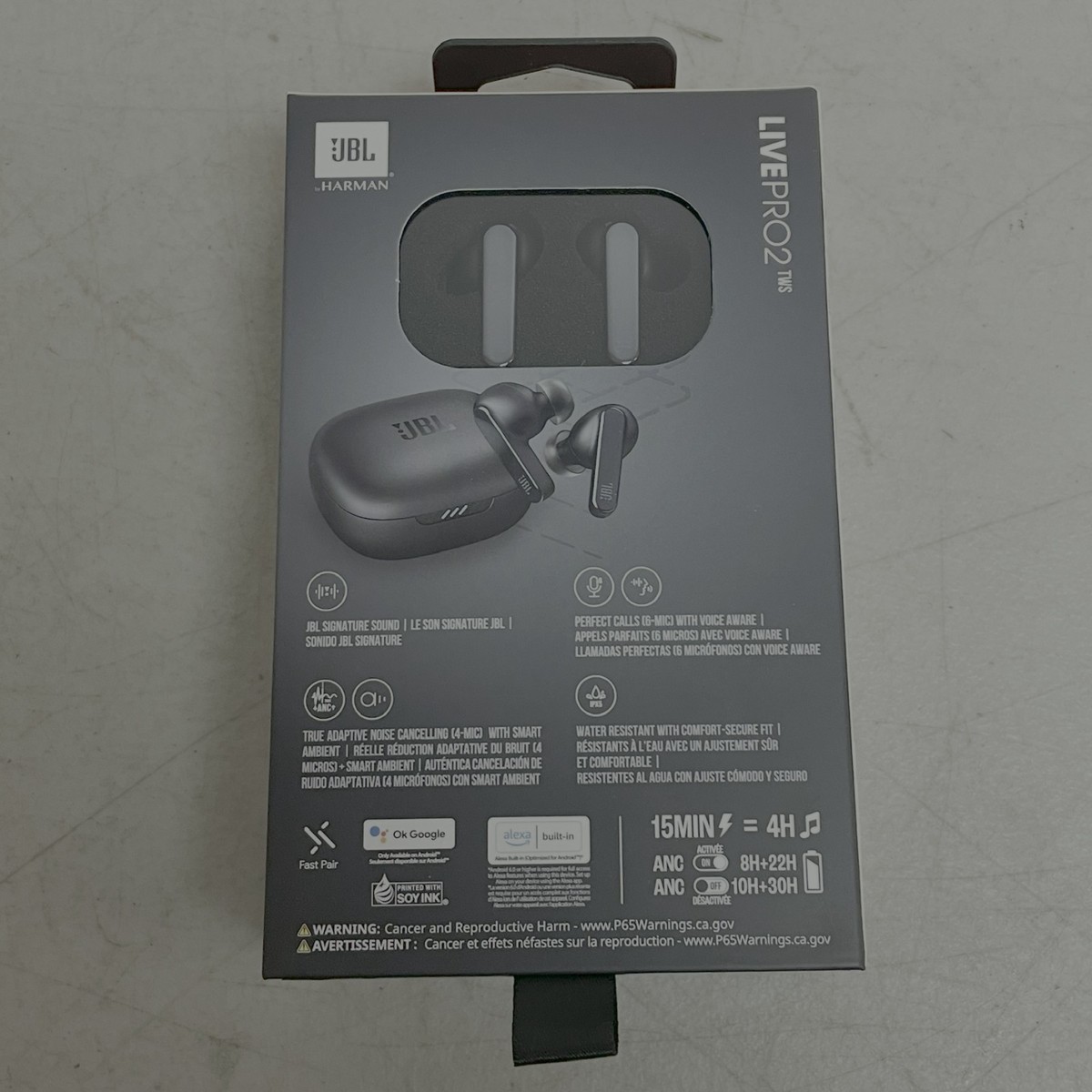 JBL Live Pro 2 In Ear Bluetooth Headphones - Black for sale