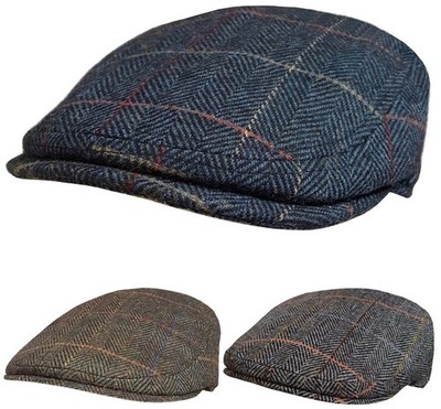 Herren oder Damen Flatcap - Baker Boy Mütze - Schirmmütze Wolle Zeitungsjungenmütze