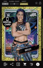 DIGITAL WWE SLAM 50cc BAYLEY GOLD INTERSTELLAR BASE COSMIC CHROME 25 LEGENDARY