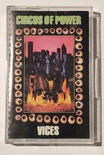 Vices by Circus of Power Cassette 1990 RCA 2022-4-R US