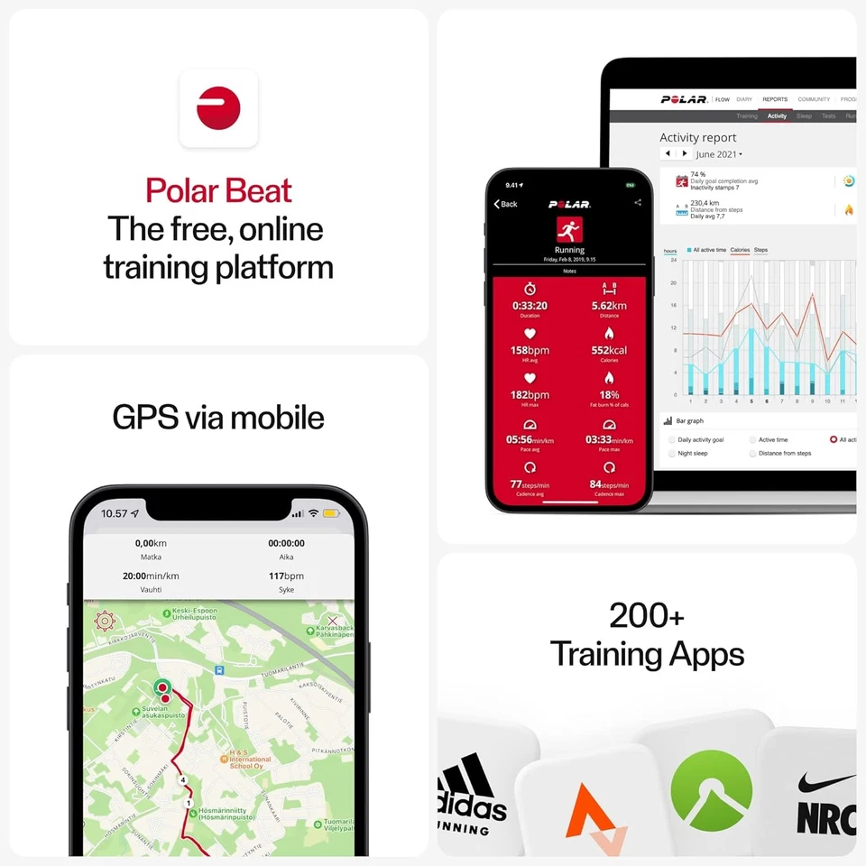 Polar H10 Heart Rate Monitor – ANT + , Bluetooth - Waterproof HR Sensor with Che - Image 2 of 4