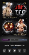 DIGITAL TOPPS WWE SLAM Theory/Lee PLATINUM 26 SUPER RARE GOLD DUAL RELIC Read