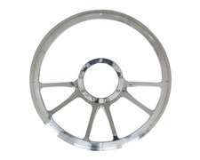 Billet Specialties 14in Edge Steering Wheel Half Wrap