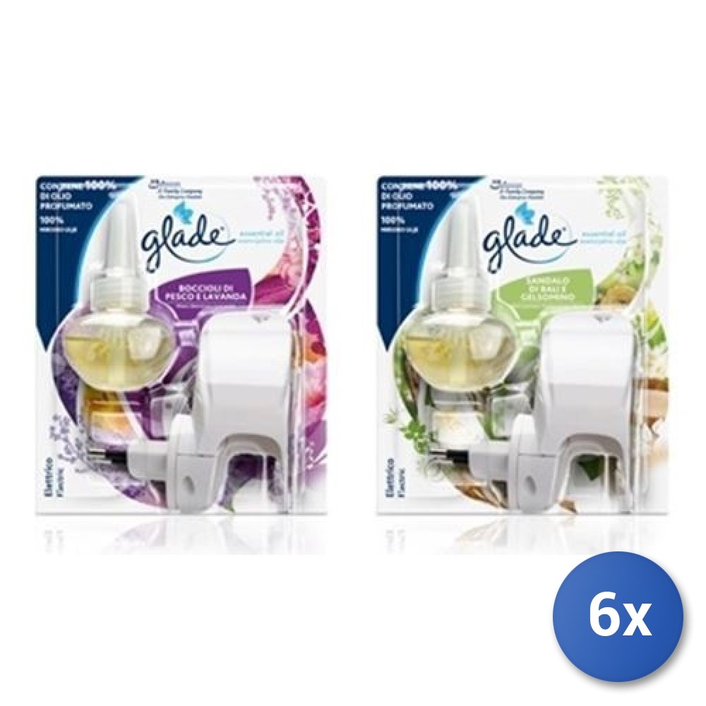 Set 6 Glade Electric Scented Oil Base - Diffusore Ambiente Professionale