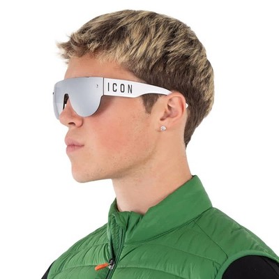 Dsquared2 Silver Shield Men's Sunglasses ICON 0002/S 0CCP/T4 99 ICON 0002/S