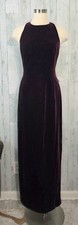 VTG 90s Andrea Polizzi for Rex Lester Velvet Purple Maxi Dress Sz. 10