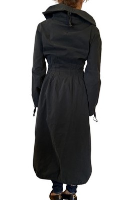 Kenzo Jungle Women's 38 Small Vintage 90'S Black Trench Coat