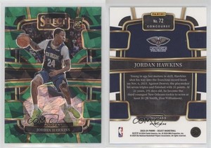 2023-24 Panini Select Concourse Green Ice Prizm Jordan Hawkins #72 Rookie RC